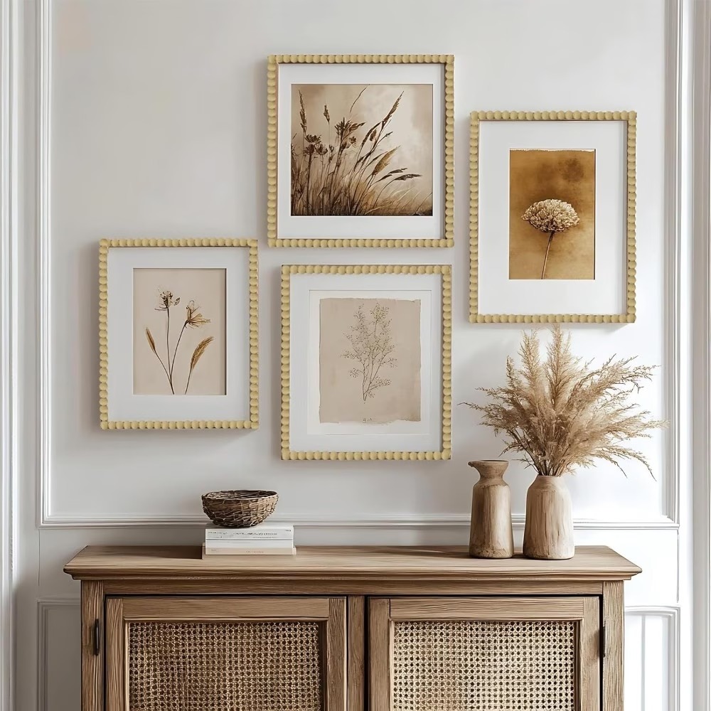 Home Decor Wall Molding - شريط خشبي ملون بطول 10 أقدام،
