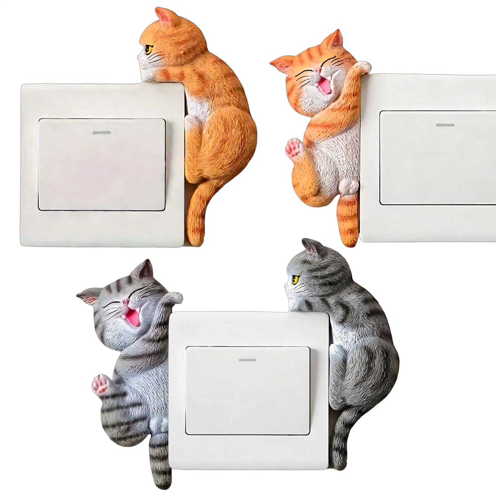 Home Decor Outlet - ملصق زر الإضاءة، قطعتان من ملصقات