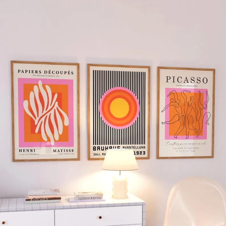 Home Decor Reviews - 3 قطع من لوحات فنية حديثة