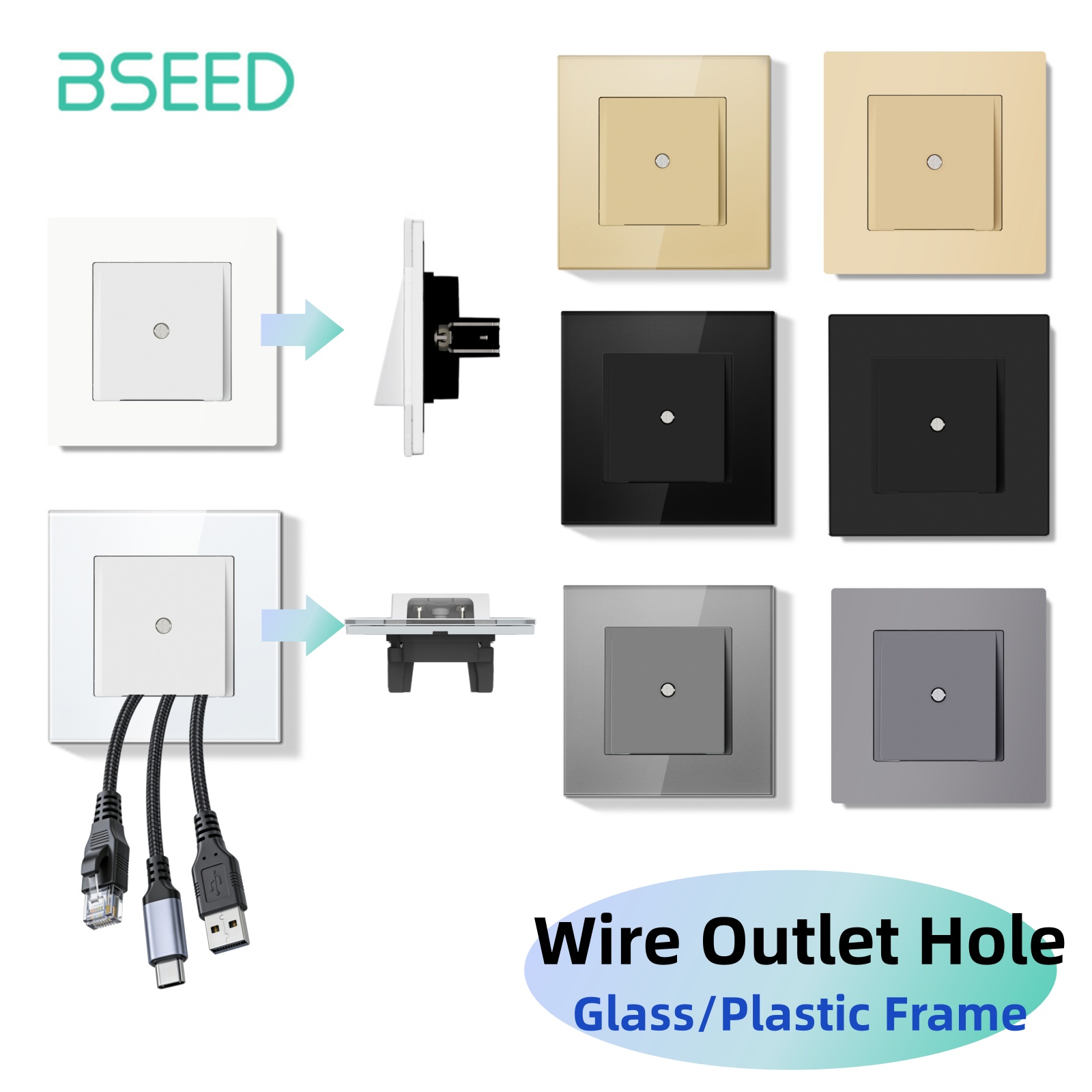 Home Decor Outlet - غطاء حماية لفتحات الأسلاك على الحائط