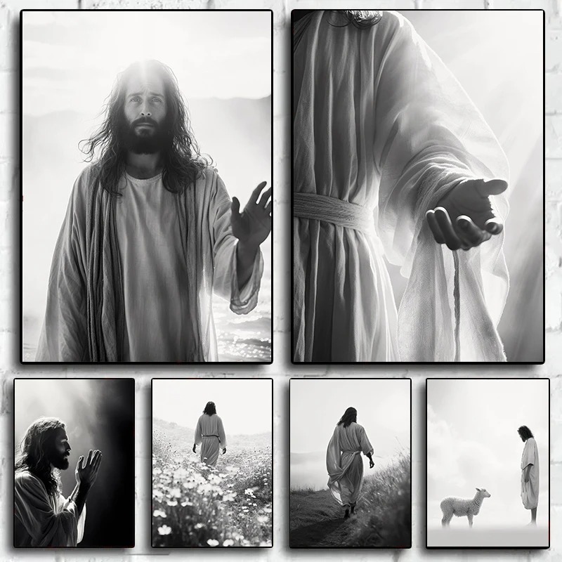Home Decor Jesus - لوحة فنية مطبوعة على قماش لصورة