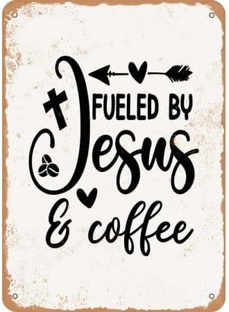 Home Decor Jesus - لافتة معدنية عتيقة الطراز بتصميم 'مدعومين