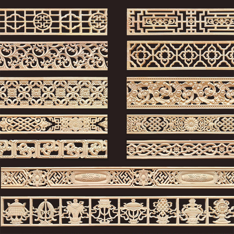 Home Decor Wall Molding - زخارف خشبية منحوتة للديكور، إكسسوارات أثاث،