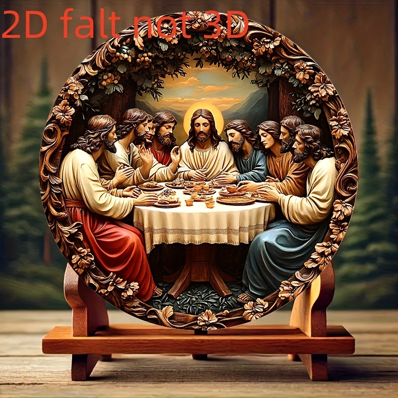 لوحة جدارية دائرية من الألومني - مراجعة Home Decor Jesus وسعره
