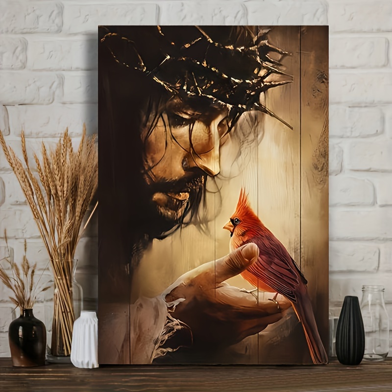 شوكة تاج يسوع صورة ملصق فني وم - مراجعة Home Decor Jesus وسعره