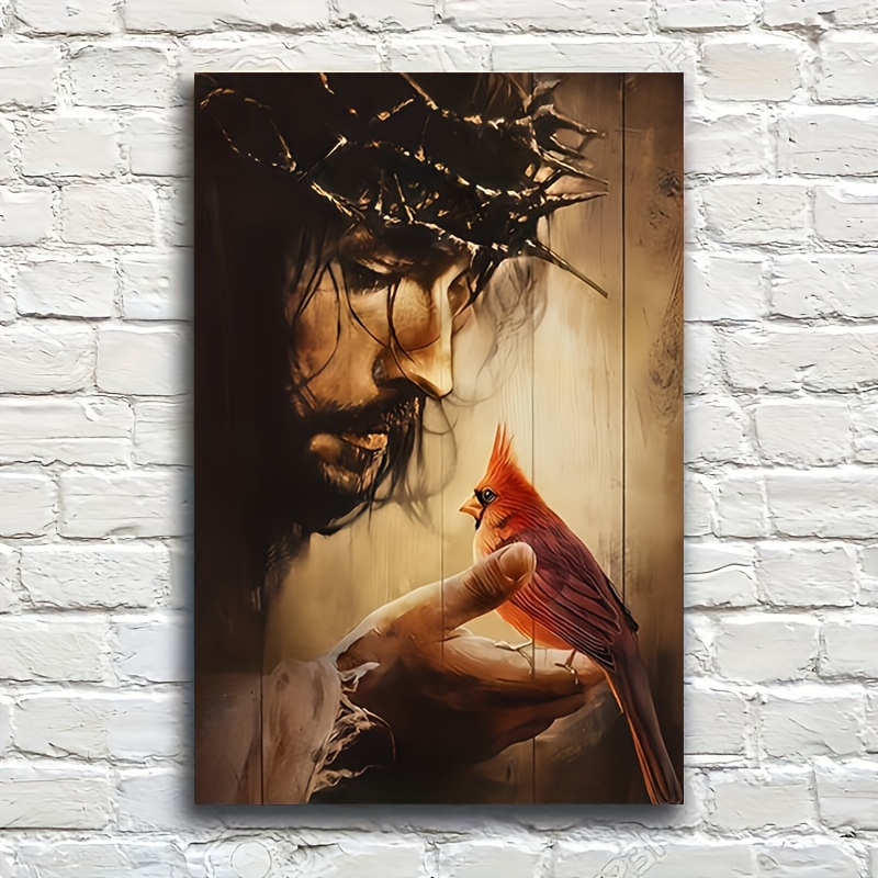 شوكة تاج يسوع صورة ملصق فني وم - مراجعة Home Decor Jesus وسعره