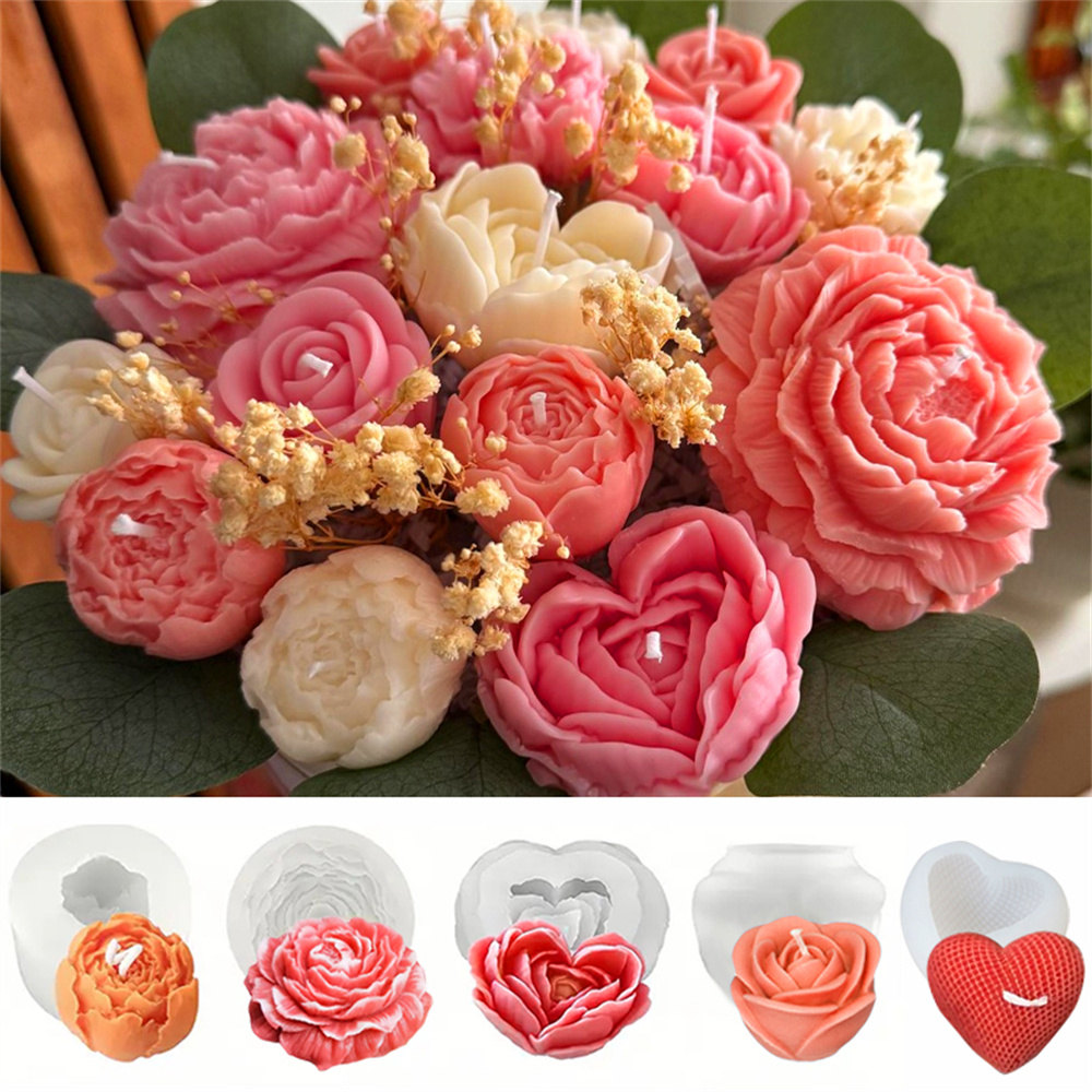 5 قطعة مجموعة قوالب السيليكون  - مراجعة Scented Candle Set وسعره