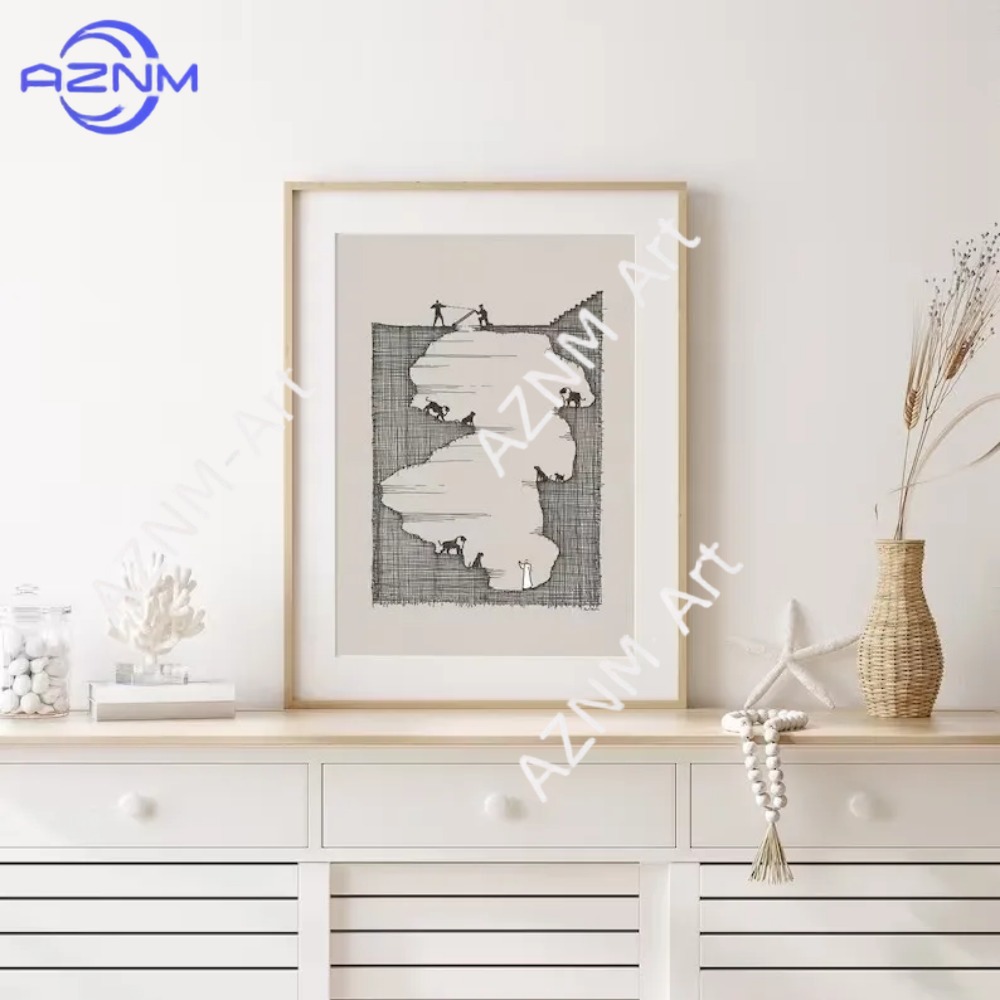 لوحة قماشية مطبوعة لمشهد يسوع  - مراجعة Home Decor Jesus وسعره
