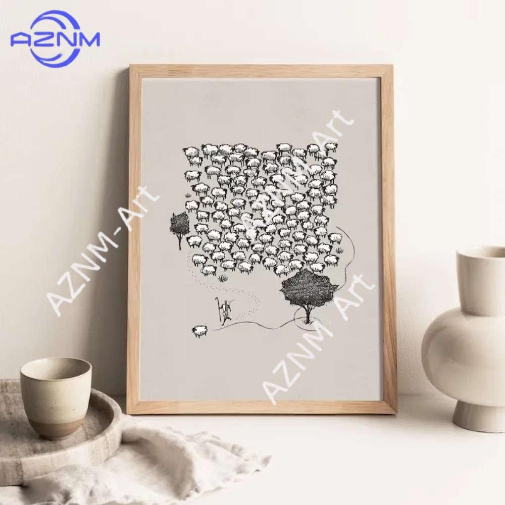 لوحة قماشية مطبوعة لمشهد يسوع  - مراجعة Home Decor Jesus وسعره