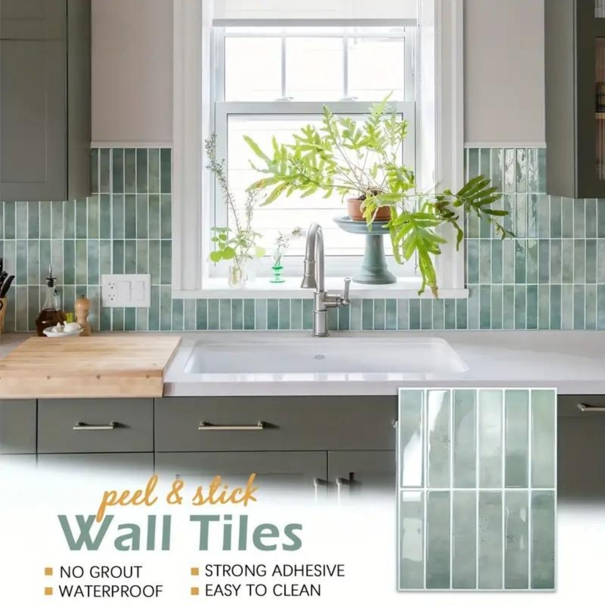 ملصقات بلاط ملونة ذاتية اللصق  - مراجعة Home Decor Wall Molding وسعره
