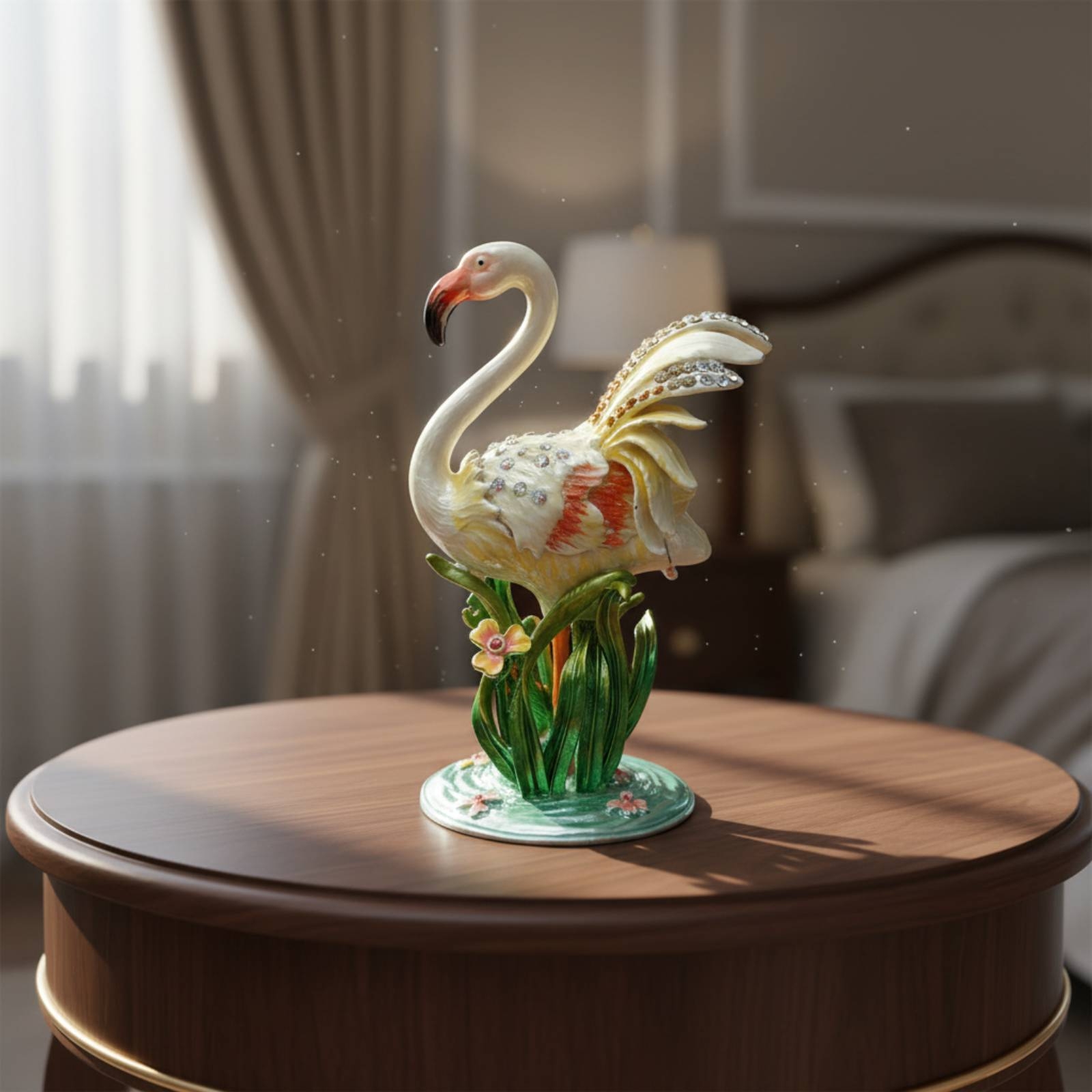 صندوق مجوهرات معدني بتصميم طائ - مراجعة Home Decor Design Ideas وسعره