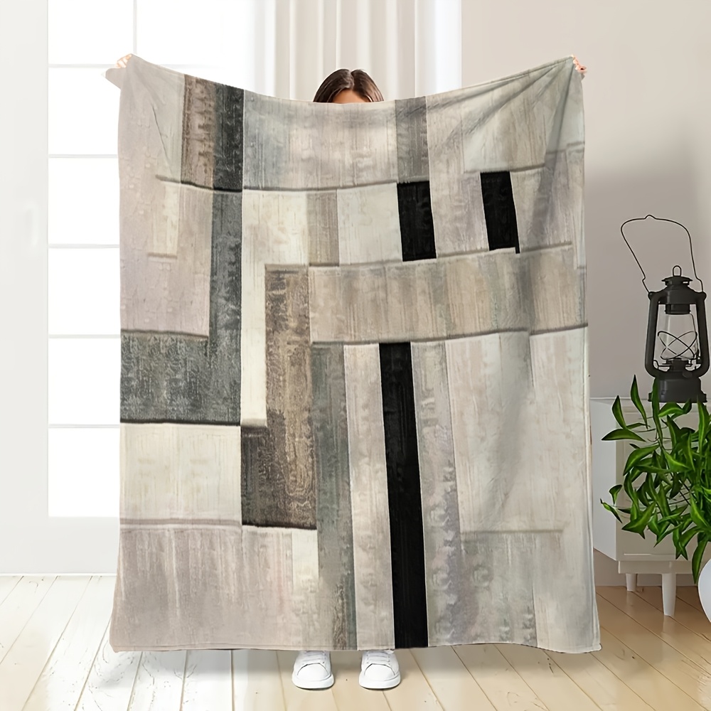 بطانية فاخرة من البوليستر الفل - مراجعة Neutral Throw Blanket وسعره
