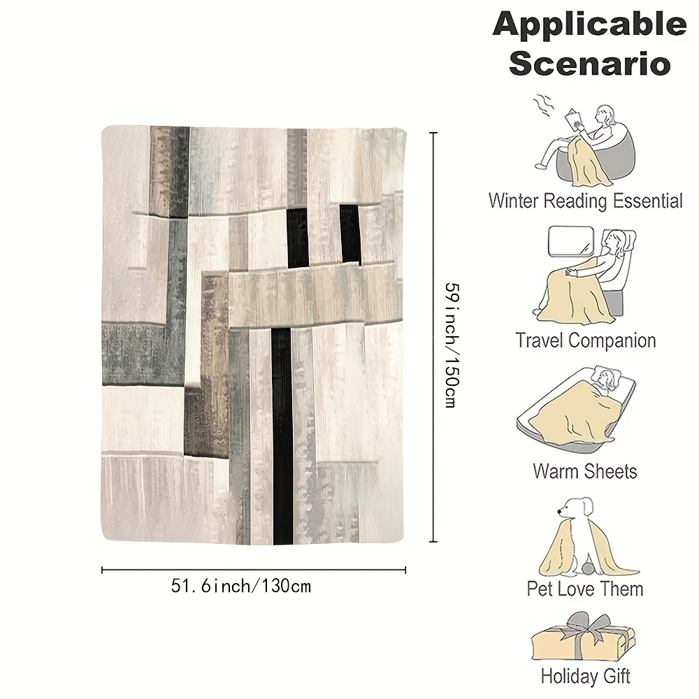 بطانية فاخرة من البوليستر الفل - مراجعة Neutral Throw Blanket وسعره