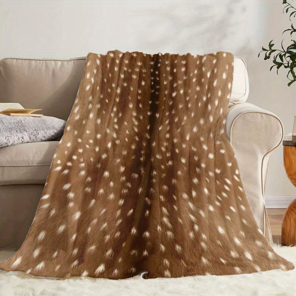 بطانية فلانيل بنقشة حيوان الغز - مراجعة Neutral Throw Blanket وسعره