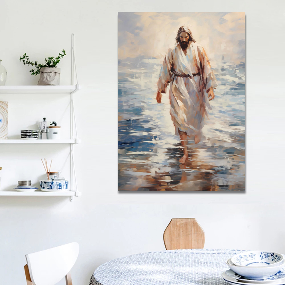 المسيح يسوع والحمل المائية الم - مراجعة Home Decor Jesus وسعره