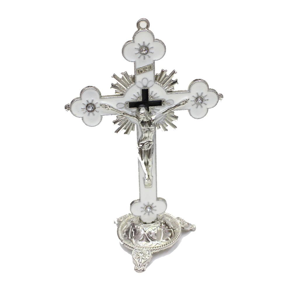 صليب معدني مع قاعدة، تمثال يسو - مراجعة Home Decor Jesus وسعره