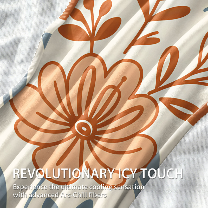 بطانية تبريد محايدة اللون بنقش - مراجعة Neutral Throw Blanket وسعره